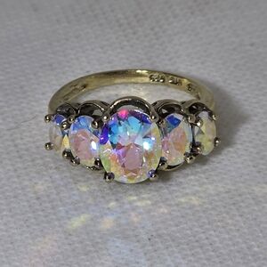 Designer Mercury Mist Topaz Ring